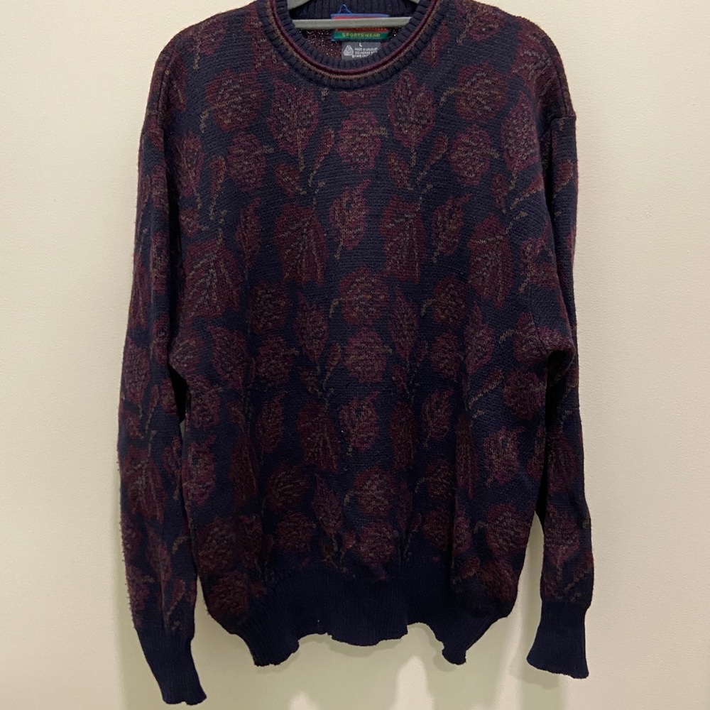 VINTAGE Patterned Wool Sweater
